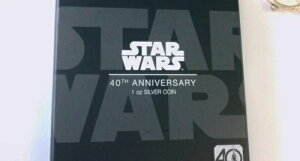 2017- 1オンス スターウォーズ 40周年記念映画ポスターコイン .999 箱と保証書付き!