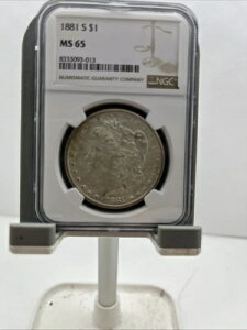 1881-S ���[�K���E�_���[ NGC MS65 �኱�̕ϐF����