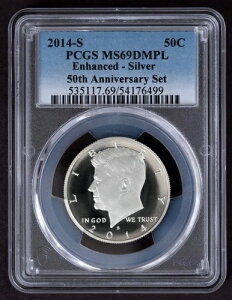 2014-S PCGS MS69DMPL WEFEPlfB JFK 50NLO GnXhVo[ 50C MS 69 DMPL