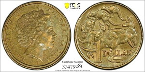 �I�[�X�g�����A 2000 $1 �h�� / 10 �Z���g ���A ���o �X�g���C�N ���[�~���g PCGS ANC 58 #02