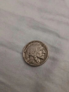 古くて珍しいコイン バッファロー5セント 1934年 アメリカ