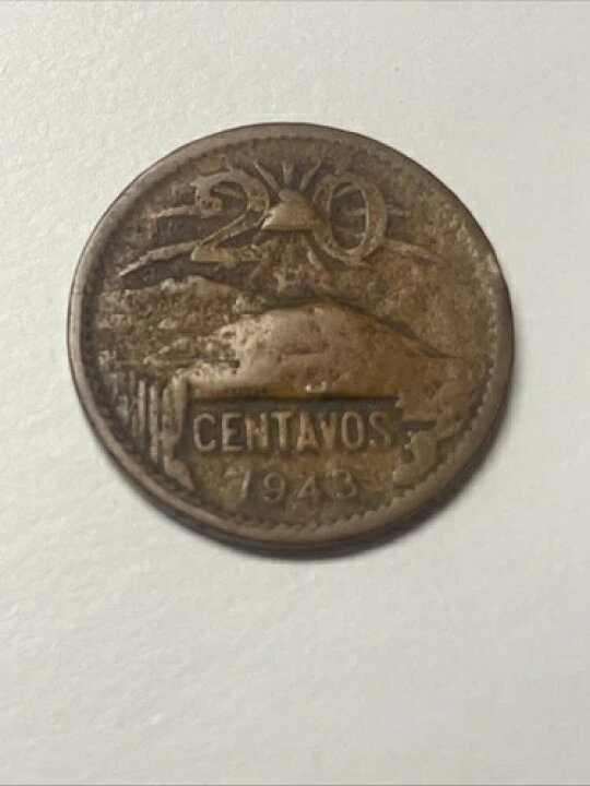 楽天市場】希少な1943年メキシコ20センタボ銅貨 : WORLD RESOURCE 