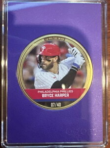 2024 アゴロミント MLB トレーディングコイン NIUE アメジスト ?? ブライス・ハーパー 07/40 ??レア??