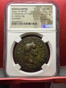 GALBA 68AD �Z�X�e���e�B�E�X NGC �F�� Ch VF ���A�Arv ���x���^�X (HMM)