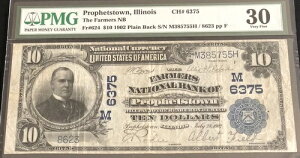 1902-$10PB-the FNB (PROPHETSTOWN)�AIL-PMG 30�BeBay �ł̏��߂ẴI�t�@�[�B