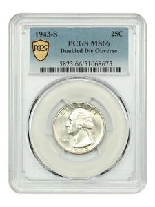 1943-S 25C PCGS MS66�i�_�u���_�C�\�ʁj - ���V���g���N�H�[�^�[ - �󏭂Ȏ��