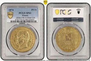 G3777 Ɋ󏭂5t GbTC }N}z I 哝 tX 1874 PCGS MS61-