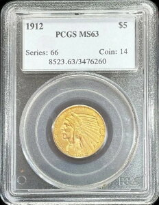 1912N  AJ CfBAwbh 5h n[tC[ORC PCGS ~g Xe[g 63