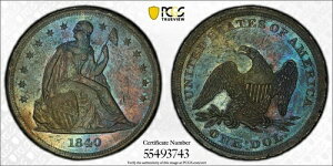 1840 N ȎȐ_h *PCGS AU* 󏭂ȔsNx!!! *!