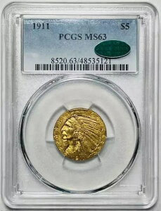 1911 P S[h n[tC[O $5 CfBAwbh PCGS MS-63 CAC [ CAC |bv!