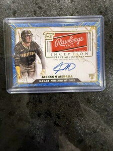 2024 Topps Inception First Milestones JACKSON MERRILL /5 �I�[�g RAWLINGS �����b�N??