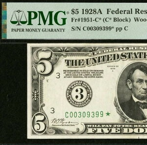 1928A $5 FRN tBftBA PMG 40EPQ - S[hIf}h - 󏭃X^[m[g Fr 1951-C*