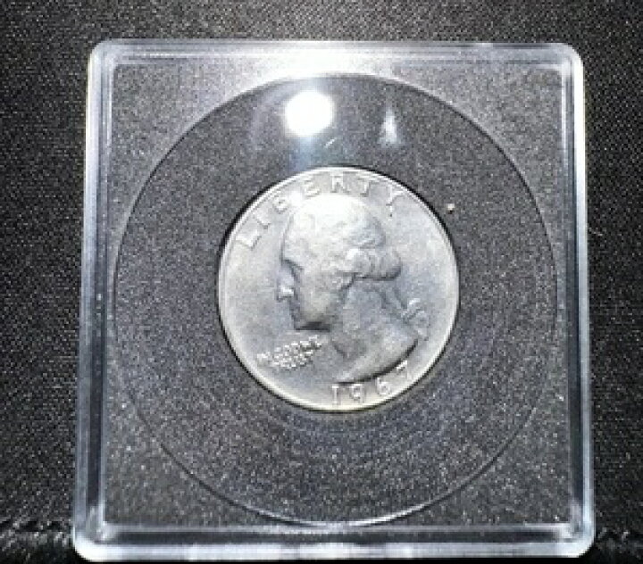楽天市場】1967年ワシントン25セント硬貨｜ミントマークなし｜非常に 