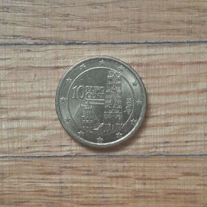 非常に希少なコレクターズアイテム 10ユーロセント 2008年コイン オーストリア EU 欧州連合造幣局