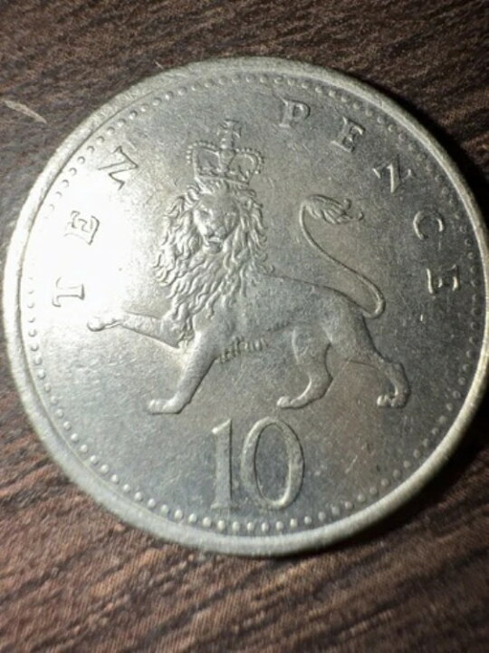 楽天市場】希少な1992年英国10ペンス硬貨 DG Reg FD - エリザベス2世 