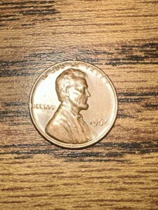1966年 ペニー リンカーン記念金貨、ミントマークなし、縁取り自由の女神、希少