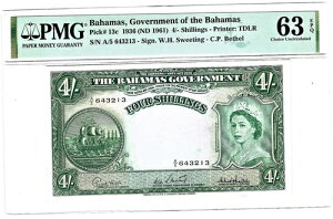 �o�n�}: 4 �V�����O 1936 (ND 1961) �s�b�N 13 �Z���g PMG �`���C�X ������ 63 EPQ�B