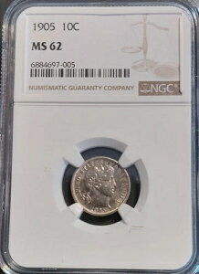 1905N o[o[_C 10Zg NGC MS62 XuttO[hAeB[NRC UNC F