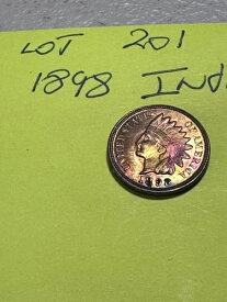 1898年製インディアンヘッドペニーレッドUncロット201