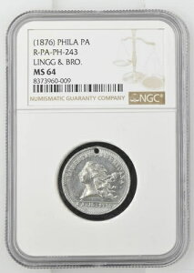 �i1876�N�j�}�[�`�����g�g�[�N�� Pa-Ph 234 �z���C�g���^�� �����O���u���U�[�Y �t�B���f���t�B�A NGC MS64