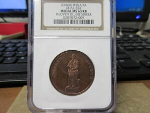 i1860jtBftBAPA / R.FbgWjA_CVJ[ / XgAJ[hM-PA-334 NGC MS 63 RB