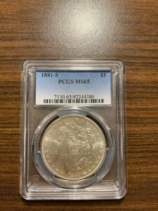 1881-S �����K����� $1 PCGS MS 65 �󏭍��i��