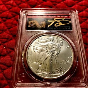 2021N 1h Vo[ C[O T1 FDOI PCGS MS70 g[}X N[uh +2012 W PCGS MS70