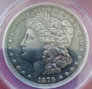 1879 S Morgan Doller Rev. Of 1878 Top 100 ANACS AU 50 ��ԁB