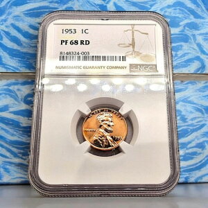 1953 �N �v���[�t �����J�[�� �E�B�[�g �Z���g 1 �Z���g | NGC PF 68 RD | �Ԃ��h��ȕ\��!