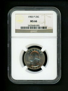 1983-P čVg NH[^[ 25Zg .25 NGC MS66   