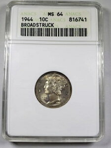 1944N 10Zg G[ ANACS MS64 u[hXgbN }[L[ Vo[ _C