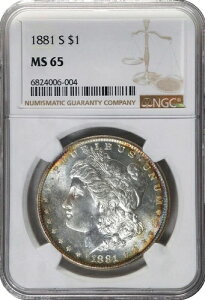 AJ K 1h 1881-S NGC: MS65 #C548