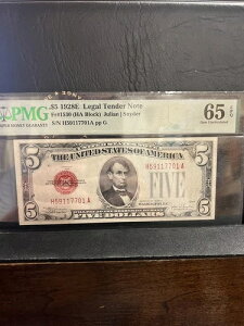 FR.1530 1928E 5�h�� �@��ʉݎ��� PCGS Choice GEM ������ 65 EPQ