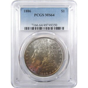 1886�N �����K���E�_���[ MS 64 PCGS �V���o�[ ������ �g�[�� SKU:I17960