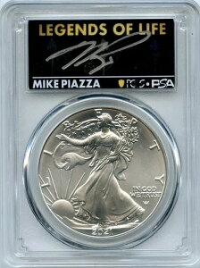 2021年 タイプ1 最終日生産 シルバーイーグル レジェンズライフ PCGS MS70 マイク・ピアッツァ