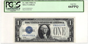 1h 1928-A ؖ Fr#1601 t@j[obN PCGS ʉݕ Vi 66PPQ