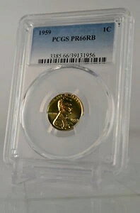 PR66RB 1959�N ���b�h�u���E�� �����J�[�� �y�j�[ PCGS �O���[�h 1�Z���g �v���[�t�R�C�� ���Ɋ󏭂�1�Z���g