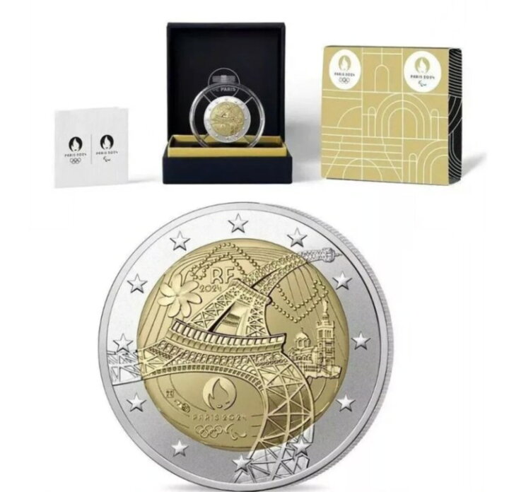 楽天市場】2ユーロ硬貨 フランス 2024年「パリオリンピック 