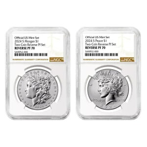 2 �Z�b�g - 2024-S ���o�[�X �v���[�t $1 �����K�� �A���h �s�[�X �V���o�[ �_���[ NGC PF70 �u��...