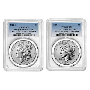 2 �Z�b�g - 2024-S ���o�[�X �v���[�t $1 ���[�K�� �A���h �s�[�X �V���o�[ �_���[ PCGS PR70 �u���b�N...