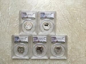 2019年 南アメリカ国立公園 PCGS PR69DCAM 25C プルーフ .999 シルバー 5クォーターセット