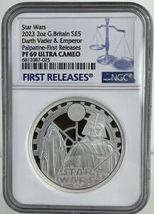 2023�N �C�M���X 2�I���X �V���o�[ �_�[�X�E�x�C�_�[���p���p�e�B�[���c�� NGC PF69 UCAM FR