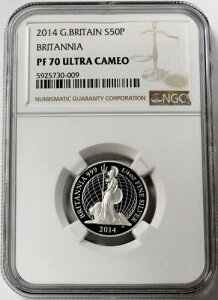 2014N  CMX 50yX u^jA 1/4IX v[tRC NGC PF 70 UC