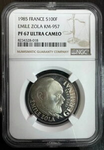 ��܋��a�� - 100�t���� 1985�N �]�� - NGC PF 67 �E���g���J���I - 5,000 Ex