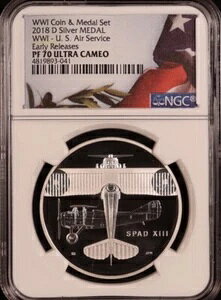 2018�N ��ꎟ���E��� �q��T�[�r�X �V���o�[���_�� NGC PF70??�����ȕi��??���������[�X