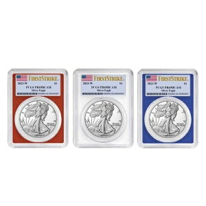 2023-W �v���[�t $1 �A�����J�� �V���o�[ �C�[�O�� 3 �Z�b�g PCGS PR69DCAM FS �t���b�O ���x�� ���b�h...