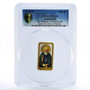 �J�����[�� 1000�t���� ���h�l�W�̐��Z���M�C PR69 PCGS ��� 2020