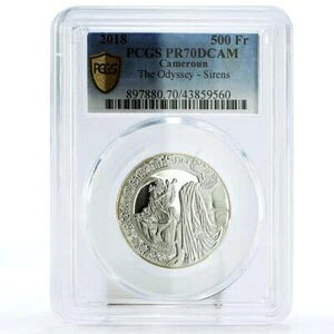 �J�����[�� 500�t���� �I�f�b�Z�C �T�C�����Y PR70 PCGS ��� 2018�N