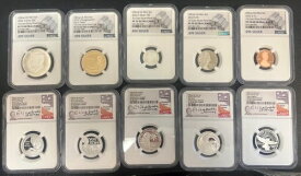 2022年 シルバー プルーフセット - 10枚 - NGC 70