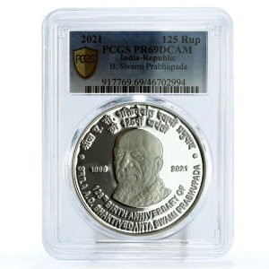 �C���h 125���s�[ 125���N �V�����[���E�v���u�p�[�_ ���� PR69 PCGS ��� 2021